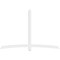 Ekena Millwork Bellingham Architectural Grade PVC Gable Bracket, 96"W x 64"H x 2"D x 4"F, 16/12 Pitch GBP096X64X0204BEL00 - alternate 4